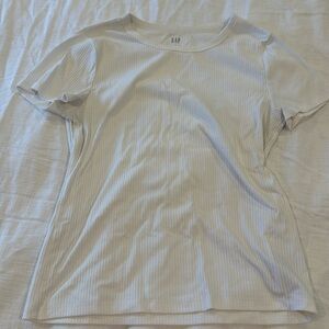 GAP basic white ribbed t